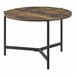 Mesa de centro Køge redonda MDF/metal 60x60 Madera