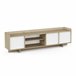 Mueble tv 180cm 3 puertas roble y blanco CLAP Roble