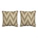 2 Fundas de cojín decorativo 85% algodón 15% lino MEENA CUADRADO Beige