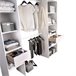 Vestidor Suit  columnas +  cajones Blanco