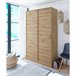 Armario Enzo 2 puertas correderas Madera Clara