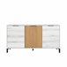Aparador de Salón Comedor Tokio Estilo Nórdico Blanco/ Madera