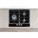 Placa cristal gas CATA LCI 6021BK 3 zonas 59cm negro Negro