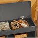 Banco Zapatero con cajón y 3 compartimientos SoBuy FSR45-DG Gris