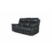 Sofá relax eléctrico THEA piel 3 plazas Negro