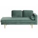 Beliani Chaise longue derecho Terciopelo MIRAMAS Verde
