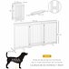 Barrera para Perros MDF PawHut, mascotas - accesorios para perros Blanco