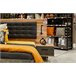 Conjunto cama con cabecero y mesitas de noche RICCIANO Roble