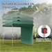 Carpa Plegable Acero, Tela Oxford Verde