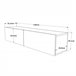 Mueble tv WALLY Blanco/ Madera