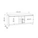 Banco ZULLA 110x37 Blanco