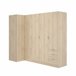 Armario esquinero efecto madera Roble