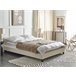 Beliani Cama con somier Bouclé ROANNE 150x213 Crema