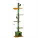 Árbol para Gatos Aglomerado de Madera, Poliéster PawHut Árbol para Gatos Aglomerado de Madera, Poliéster PawHut Verde