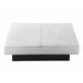 Beliani Cama de agua Lino LESTRE 201x221 Crema