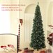 Árbol de Navidad Plástico HOMCOM, hogar - decoración Verde