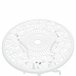 [casa.pro] Set bistro aluminio fundido mesa + 2 sillas Blanco
