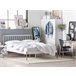 Beliani Cama con somier Metal MAURS 187x209 Blanco