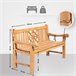 Banco de jardín - Florida - Madera 150x72 Marron