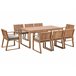 Beliani Conjunto de comedor SASSARI Gris Claro