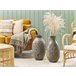 Beliani Jarrón decorativo MEGARA Gris