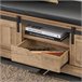 Banco Zapatero SoBuy FSR118-BR - Puerta corrediza de Granero Marron