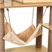 Árbol para Gatos Melamina de Madera, Yute, Poliéster PawHut Amarillo