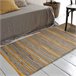 Alfombra de yute con detalles de algodón Palena 60x90 Amarillo