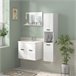 Muebles de Baño Melamina de Madera kleankin, hogar - baño Blanco