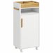 Armario de Baño Melamina de Madera, Haya kleankin Blanco