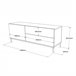Mueble tv 120cm SUN Gris
