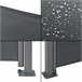 Toldo lateral doble Alcazaba - exterior - acero y poliéster 300x300 Gris