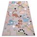 Alfombra FUN Dino para niños dinosaurios 240x330 Beige