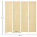 Biombo Separador Madera de Pino, Bambú HOMCOM, hogar - decoración Blanco