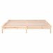 Estructura de cama de madera maciza con LED 120x200 Estructura de cama de madera maciza con LED 120x200 Blanco