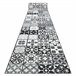 Alfombra de pasillo con refuerzo de goma AZULEJO LABOR DE RETAZOS 100x950 Gris