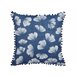 Beliani Cojín decorativo DANDELION Azul