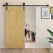 Herraje para Puerta Corredera Acero al Carbono HOMCOM 183 Marron