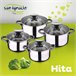 Set De Olla A Presión 5 L Sip Duna + Batería Cocina 8 Piezas Sip Cromo