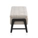 Banco tapizado Beige