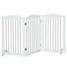 Barrera para Mascotas MDF, Acero PawHut Blanco