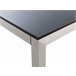 Beliani Mesa de jardín GROSSETO 90x180 Negro