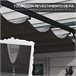Pérgola Acero, Poliéster Outsunny Gris
