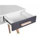 Beliani Escritorio FRISCO 120x45 Gris Oscuro