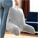 Almohada de Lectura con Apoyabrazos Gris