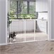 Barrera para Perros Acero, Plástico PawHut Blanco