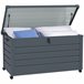 Baúl de Exterior Acero Galvanizado Outsunny Gris
