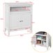Armario para Baño con 2 Puertas y Estante FRG204-W SoBuy 69 Blanco