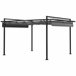 Pérgola Acero, Poliéster Outsunny Gris