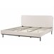 Beliani Cama con somier Poliéster CORIO 193x219 Crema